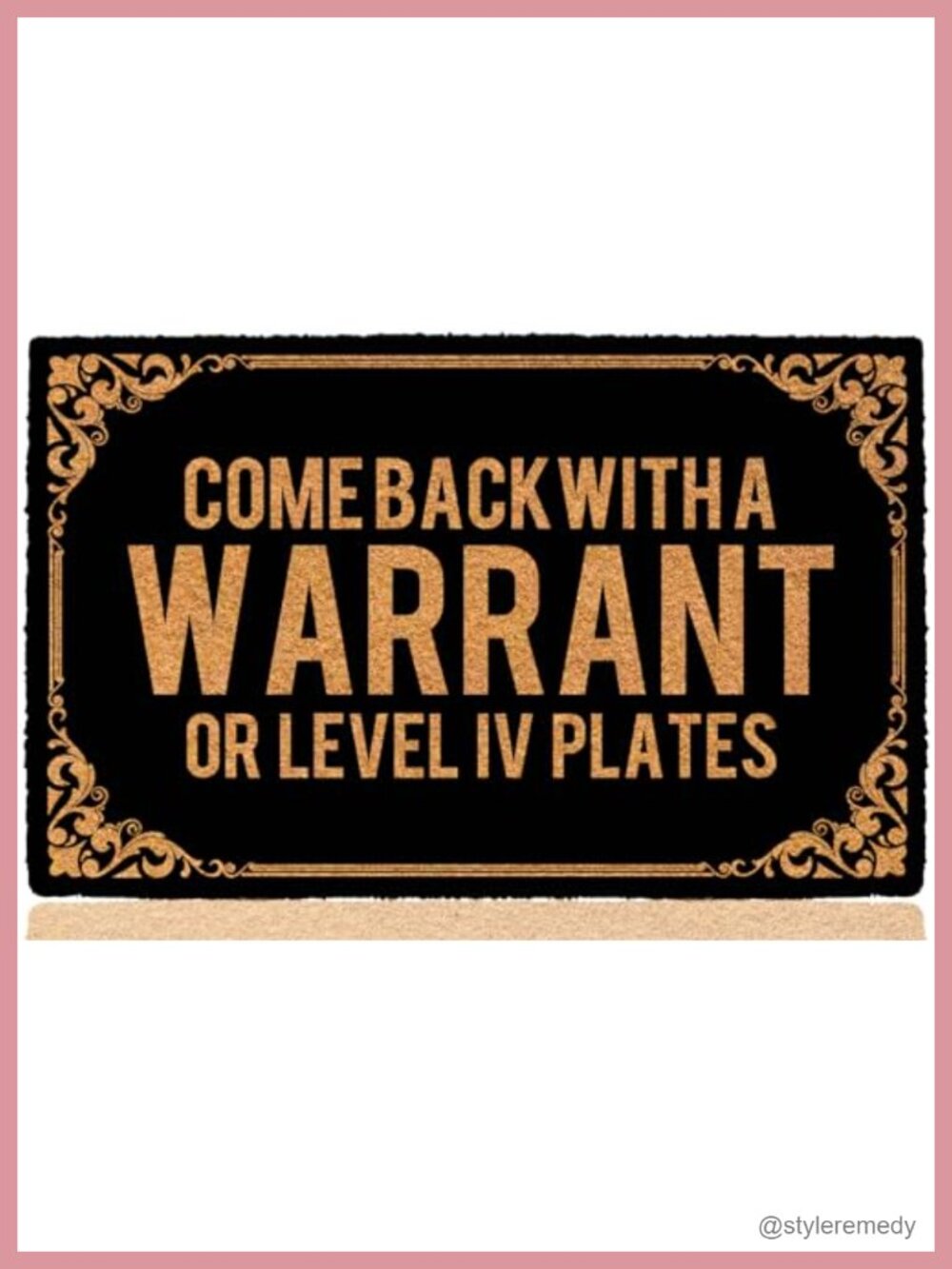 Rubber Doormat 30x18 Non-Slip Funny Welcome Mat Halloween Indoor Outdoor